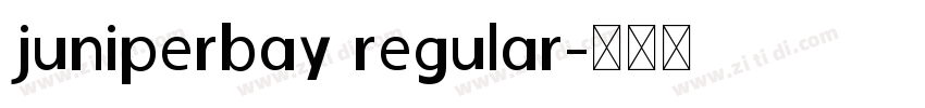 juniperbay regular字体转换